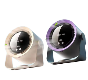 Rechargeable <b>Foldable</b> Handheld Fan With USB Lithium Battery LED Light Portable for Home Office Car Outdoor Use Touch Control - Product Image 2