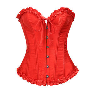 Lace Overbust <strong>Corset</strong> Vintage <strong>Gothic</strong> <strong>Corset</strong> Top - <strong>Gothic</strong> Style Waist Cincher Wedding Bridal Outfit - Product Image 4
