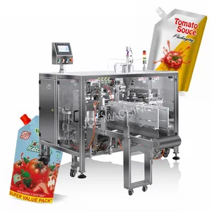 High Speed Automatic Doypack Corner Spout Pouch Bag Soft Drinks Juice Filling Packing Machine