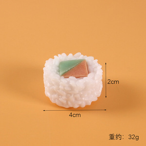 แม่เหล็กติดตู้เย็นรูปอาหารจำลอง PVC ซูชิปลาแซลมอนญี่ปุ่น แม่เหล็กติดตู้เย็นอาหารญี่ปุ่นจำลอง โมเดลซูชิขนาดใหญ่ - Product Image 6