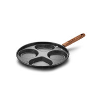 Poêle à frire moderne en acier au carbone antiadhésif pour steak de bœuf et œufs, 3 ou 4 tasses, cuisine à domicile
