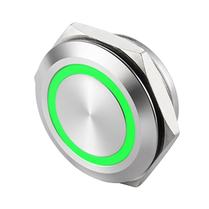 Stainless Steel Momentary <b>Latching</b> <b>Push</b> Button Switch 12mm NO 2A 12V 24V 36V Aluminum Metal Waterproof IP65 Anti Vandal - Product Image 3