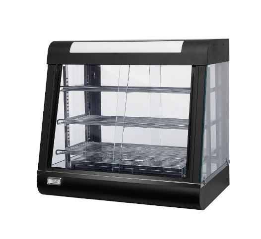 Counter Top Countertop Commercial Bakery Bread Hot Food Warmer Glass Display showcase Cabinet With Glass Cover
