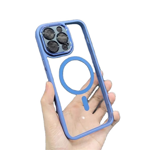 High Quality Electroplate Color Transparent Shockproof Acrylic Magnetic Phone Case OnePlus 12R 11R 9R Nord CE 5G ACE2V Business