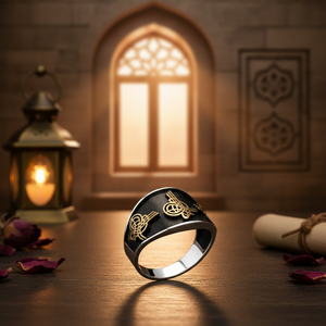 Ottoman Figures Tugra Design Authentic <b>Men</b> <b>Ring</b> Wholesale Turkish Handmade 925 Sterling <b>Silver</b> Jewelry <b>for</b> <b>Men</b> - Product Image 3