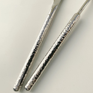 Cake Knife And Spatula <b>Set</b> 304 Stainless Steel Round Diamond Hammer Texture Non Stick <b>Baking</b> Tool For Cake Decorating - Product Image 4