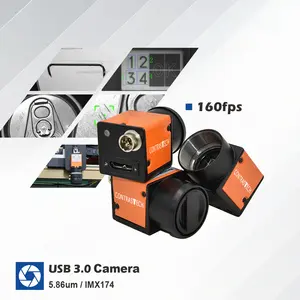 하이 퀄리티 2.3MP 160 FPS 빠른 속도 로봇 카메라 40 fps IMX174 산업용 usb3.0 카메라 문자 감지