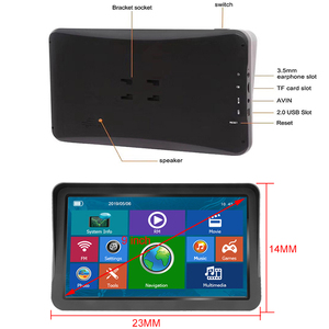 9 inch HD Xe <span class=keywords><strong>GPS</strong></span> Xe Tải xe <span class=keywords><strong>GPS</strong></span> Navigator 256Mb 16GB <span class=keywords><strong>Bluetooth</strong></span> AVIN hỗ trợ Camera chiếu hậu Navitel bản đồ Châu Âu - Product Image 6