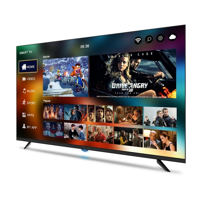WeBos Android Mini LED TV 43 50 55 60 65 75 85 Inch 2K 4K UHD QLED Smart Television for Hotel Use with Cinematic Experience