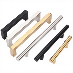 Modern Stainless Steel <b>Black</b> Cabinet Handles Pulls <b>Knobs</b> for Kitchen Bathroom Farmhouse Drawers and Doors - Product Image 2