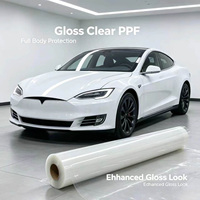 Rouleau de film de protection de peinture automobile TPU 1,52*15M 7,5MIL 8,5MIL, transparent brillant, anti-jaunissement, PPF pour carrosserie