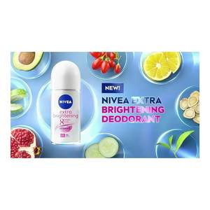 NIVEA Extra Brightening 8 Super Food Vitamina C Colágeno Booster Sin alcohol 48HR Protección contra el olor Desodorante Antitranspirante - Product Image 3