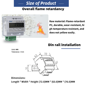 <span class=keywords><strong>Yada</strong></span> DCM3366-4-W1 Ce Chứng Nhận 3 Giai Đoạn Kỹ Thuật Số Điện LCD Hiển Thị RS485 DIN Đường Sắt Thông Minh DC Năng Lượng Meter Cho EV Trạm Sạc - Product Image 5