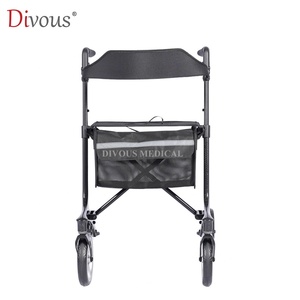 Direct Factory Light Weight Rollater <b>Rollator</b> <b>Walker</b> Folding Large Capacity Aidastra Elderly Carbon Fiber <b>Walkers</b> and Rollators - Product Image 5