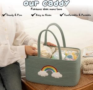 Organizador <span class=keywords><strong>de</strong></span> Pañales Portátil, Cesta <span class=keywords><strong>de</strong></span> <span class=keywords><strong>Regalo</strong></span> <span class=keywords><strong>para</strong></span> Bebés, Organizador <span class=keywords><strong>de</strong></span> Almacenamiento <span class=keywords><strong>de</strong></span> Pañales <span class=keywords><strong>para</strong></span> Recién Nacidos - Product Image 2