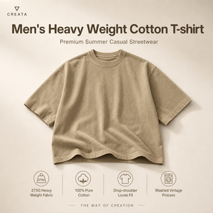 Camiseta de algodón de alto gramaje para hombre 275G, estilo vintage lavado, oversize, hombros caídos, corte holgado, streetwear, camiseta de verano, venta al por mayor - Product Image 3