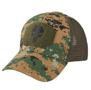 Gorra de béisbol de malla de 5 paneles personalizada BH04, gorra trucker de algodón con cierre a presión, logotipo bordado, fabricante OEM, accesorio para botas de senderismo al por mayor - Product Image 3