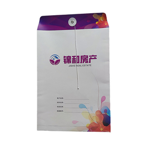 Sacs à documents pour clients, papier kraft brun, illustrations personnalisées, image de marque d'entreprise, recyclable, stockage de données, <span class=keywords><strong>agence</strong></span> immobilière, documents - Product Image 1