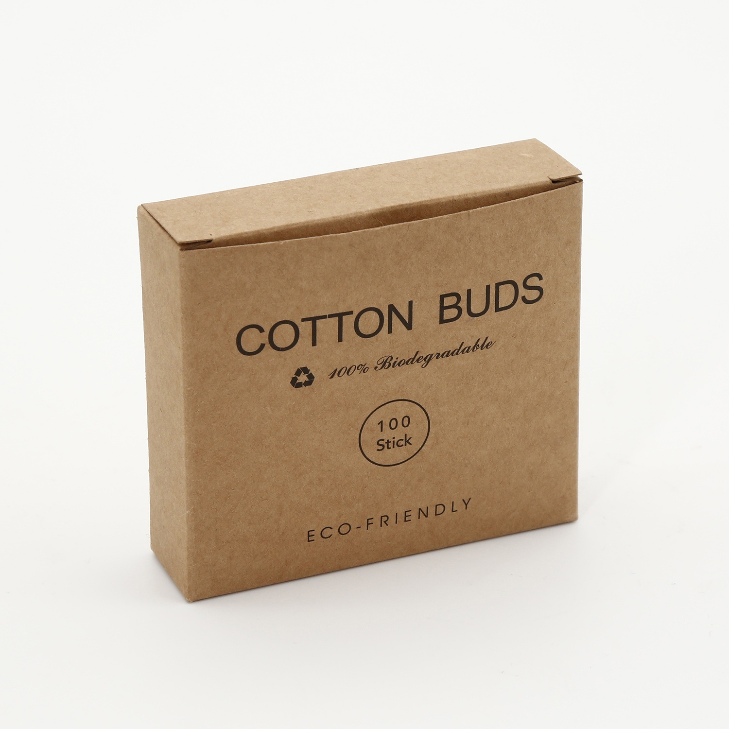No Plastic Customized Oem Acceptable Organic Bamboo Cotton Bud Baby Cotton Swab
