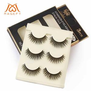 Faux cils en gros <span class=keywords><strong>Magefy</strong></span>, aspect naturel, faux cils 3D, cils en vrac, cils en bande, ensembles de faux cils naturels - Product Image 2