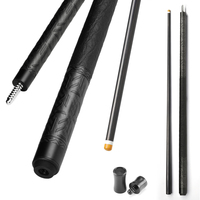 TAVON Vente en gros de queues de billard professionnelles personnalisées avec fût 100% fibre de carbone, joint en acier inoxydable et embout en cuir, usine OEM ODM