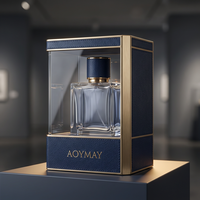 Boîte à parfum en cuir rigide de luxe, élégante, vintage, gaufrée, emballage personnalisé, boîte cadeau cosmétique multi-usages pour la vente en gros mondiale