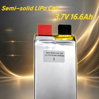 Batterie LiPo semi-solide en pochette 3.7V 16.6Ah 16600mAh Haute densité énergétique 400Wh/kg Batteries légères pour drones UAV