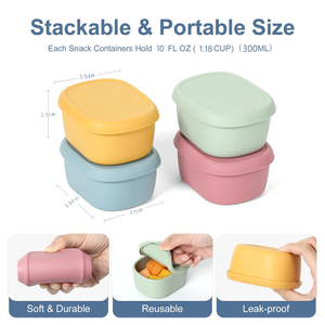 Plastic Food Grade Sustainable Snack <b>Box</b> Lid Fresh-Keeping Kitchen Container for Yogurt Salad Modern Food Container - Product Image 2