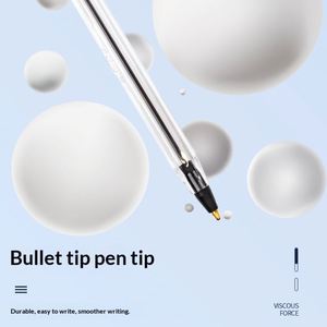 Factory Wholesale Blue Transparent Plastic Business Simple Student Exam Ballpoint <b>Pen</b> <b>Refills</b> Manufacturers Supply - Product Image 3