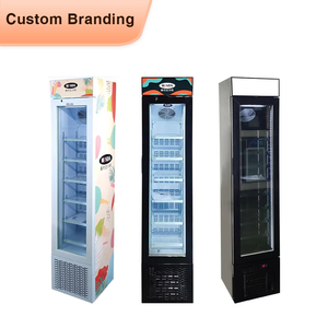 냉동 식품 및 아이스크림을 위한 Meisda SD105B 105L 단일 온도 디스플레이 슬림 직립 상업용 깊은 냉동고 - Product Image 1