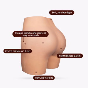 Shorts rehausseurs de fesses en silicone réutilisables pour femmes, avec coussinets de fesses artificiels pour une silhouette galbée - Product Image 3