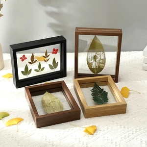 NEW MDF Finished Decorative Transparent Double Sided Glass Picture <b>Frame</b> for Specimen Leaf Carving Collection <b>Photo</b> <b>Frames</b> - Product Image 6