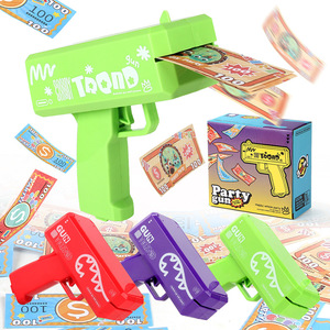 Mini formato bambini Paty Cartoon pistola soldi <span class=keywords><strong>carta</strong></span> pioggia sparatutto carino Logo personalizzato fai da te pistola soldi con copia denaro - Product Image 4