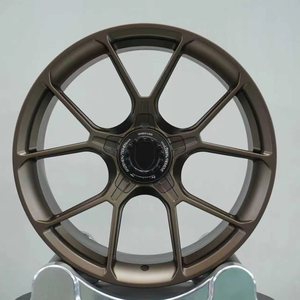 SYJX-004 1 pièce 15-26 <span class=keywords><strong>pouces</strong></span> <span class=keywords><strong>Jantes</strong></span> forgées polies avec lèvre chromée pour Nissan GT-R <span class=keywords><strong>BMW</strong></span> Série <span class=keywords><strong>3</strong></span> Série 5 Bronze mat - Product Image 1