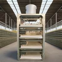 Système d'alimentation automatique pour l'élevage de poulets de chair et de poules pondeuses en cages