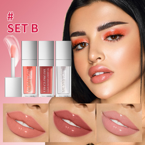 <span class=keywords><strong>Lip</strong></span> <span class=keywords><strong>Gloss</strong></span> Cair Herbal Mineral Tahan Air Matte Melembapkan <span class=keywords><strong>Lip</strong></span> Plumper Oil Lipstick Set 3pcs - Product Image 4