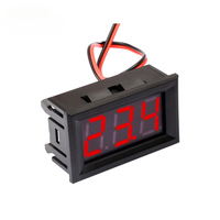 0.56 pouces 2 lignes LED détecteur de voltmètre numérique DC 4.5-30V moniteur de capacité de tension Volt panneau testeur mètre pour moto voiture