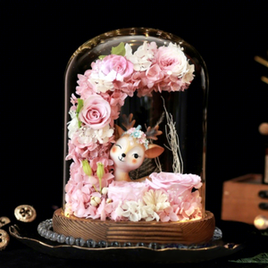 Caja de Regalo con Rosa Eterna, Color Fawn, 17x24cm, para Cumpleaños, Mejor Amiga, Novia, Navidad, San Valentín, Confesión, Exquisito Regalo - Product Image 4