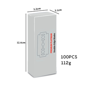 100 cái mỗi gói cổ điển có thể thay thế lưỡi dao cạo với lưỡi sắc nét cho khuôn mặt cạo sắc nét và sản phẩm bền - Product Image 2