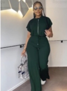 Cross Border Châu Âu Và Mỹ Mùa Hè Dây Rút Ngắn Top Cao Eo Chia Phụ Nữ Của Quần Thời Trang Hai Mảnh Bộ - Product Image 2