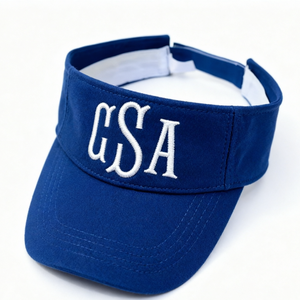 Visera de letras bordadas personalizada ala curva sombrero de copa vacío sombrero de visera ajustable al aire libre - Product Image 4