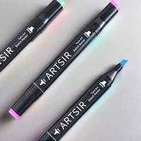 Festival promotionnel cadeau 80 couleurs Art dessin double pointe Art papeterie marqueur stylo ensemble pour la peinture