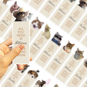 15cm 30PCs <span class=keywords><strong>Meme</strong></span> divertido y palabras motivacionales Marcapáginas Perro encantador y gato lindo Marcapáginas Material de papel - Product Image 3