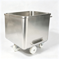 Chariot à viande personnalisable en acier inoxydable 304 de qualité alimentaire pour l'industrie de la transformation de la viande en abattoir