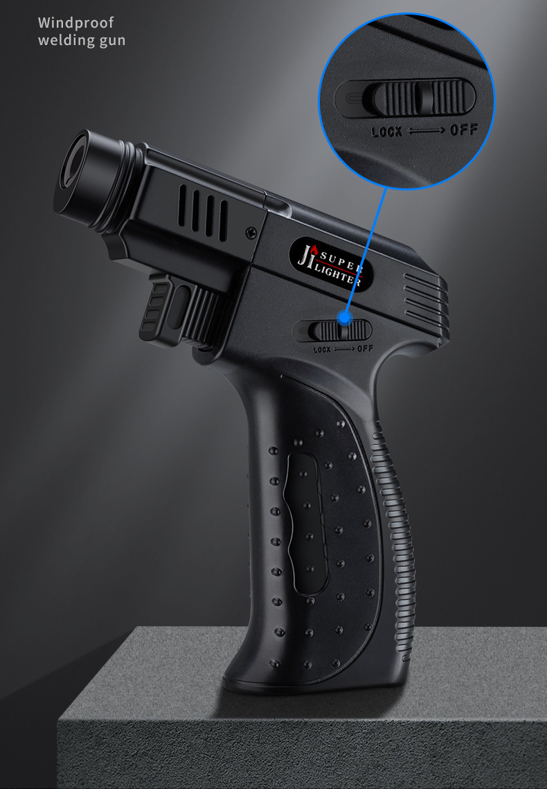 heat gun cigarette lighter Refillable Butane Torch Lighter for BBQ, Camping, and Welding – Durable,  Customizable, and Ideal for Restaurants and Outdoor Use