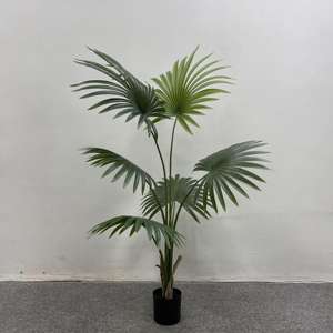 Palmier Tropical Artificiel de Simulation 1.6/1.8m Maison Fruit Vert Palmiers Ventilateur Artificiel Palmier Arbre en Pot - Product Image 4