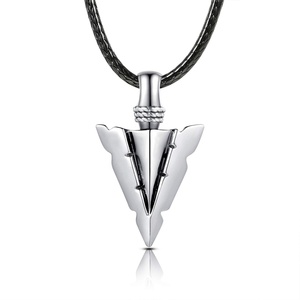 Isunni 925 de plata esterlina flecha Memorial colgante cenizas de cremación de la joyería duelo recuerdos regalo urna collar - Product Image 1
