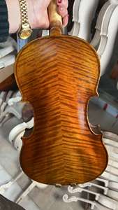 <span class=keywords><strong>Viola</strong></span> hecha a mano de <span class=keywords><strong>15</strong></span> <span class=keywords><strong>pulgadas</strong></span>, abeto sólido y arce con buen sonido, buen grano, cinco cuerdas, puente Aubert - Product Image 5