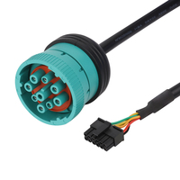 OEM ODM 16 pines hembra a J1939 Tipo 2 macho Sae J1939 adaptador de 9 pines DB15 lector de código de cable