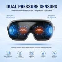 Masajeador Inteligente para el Cuidado de los Ojos, 4 Modos de Masaje, Portátil, Recargable, con Música Bluetooth, Exportación de Fábrica